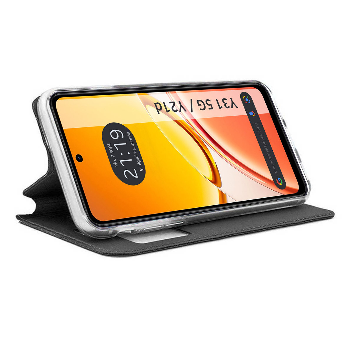 Funda Libro Soporte con Ventana para Vivo Y31...