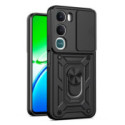 Funda Tough Armor con Anillo Giratorio Negra para Vivo Y31 5G / Y21d