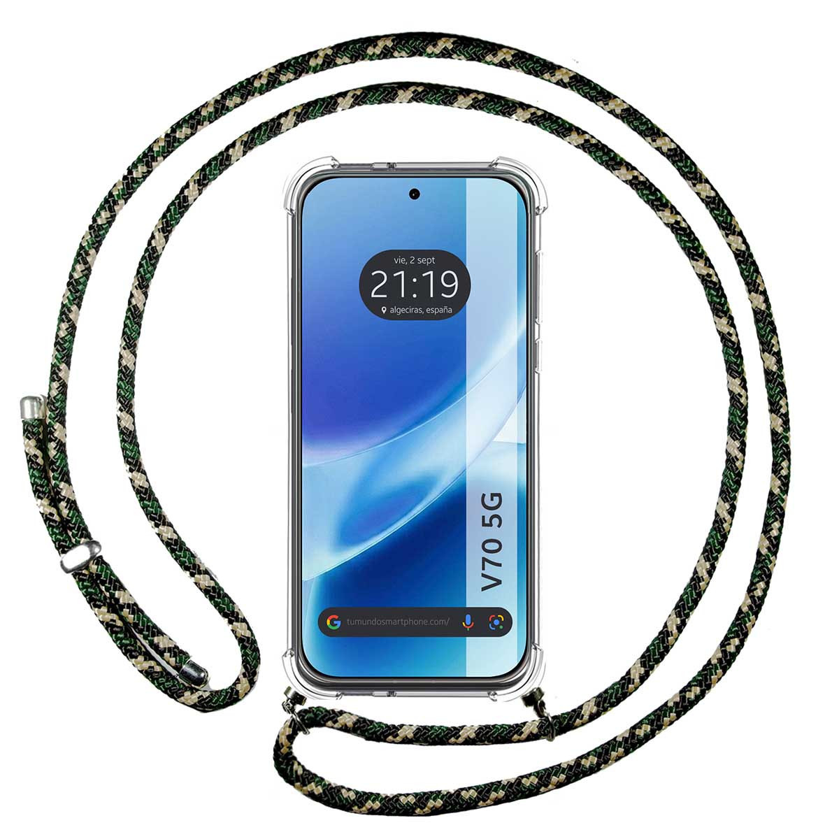 Funda Colgante Transparente para Vivo V70 5G...