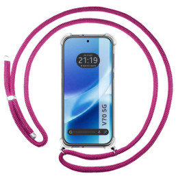 Funda Colgante Transparente para Vivo V70 5G con Cordon...
