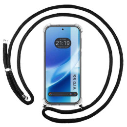 Funda Colgante Transparente para Vivo V70 5G con Cordon...