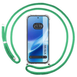 Funda Colgante Transparente para Vivo V70 5G con Cordon...