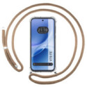 Funda Colgante Transparente para Vivo V70 FE con Cordon Camel