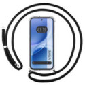 Funda Colgante Transparente para Vivo V70 FE con Cordon Negro