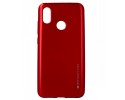 Funda Gel Tpu Mercury i-Jelly Metal para Xiaomi Mi 8 color Roja