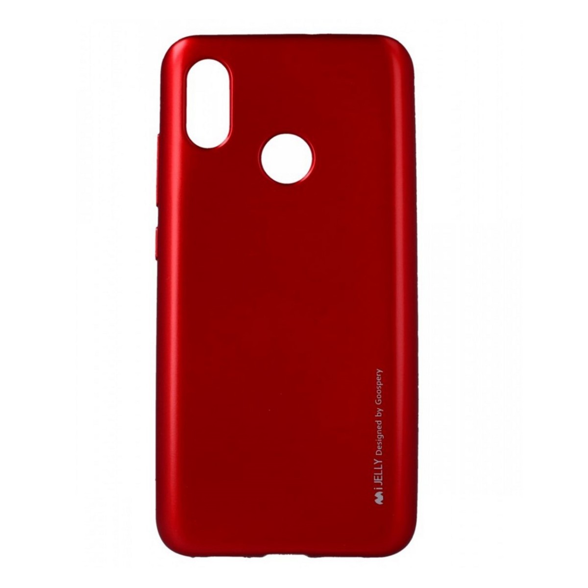 Funda Gel Tpu Mercury i-Jelly Metal para Xiaomi Mi 8 color Roja