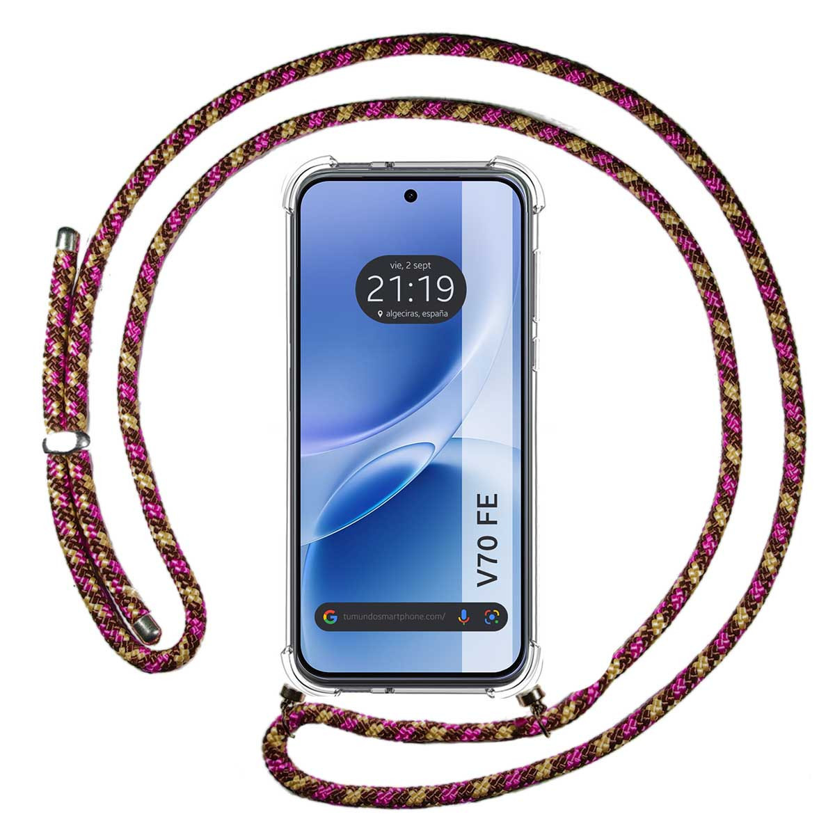 Funda Colgante Transparente para Vivo V70 FE...
