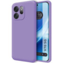 Funda Silicona Líquida Ultra Suave para Vivo V70 5G color Morada