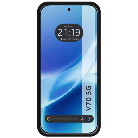 Funda Silicona Líquida Ultra Suave para Vivo V70 5G color Negra