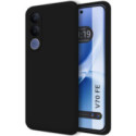 Funda Silicona Líquida Ultra Suave para Vivo V70 FE color Negra