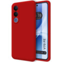 Funda Silicona Líquida Ultra Suave para Vivo V70 FE color Roja