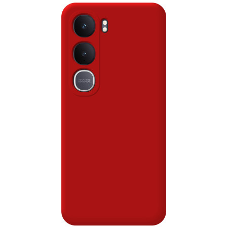 Funda Silicona Líquida Ultra Suave para Vivo Y31 5G / Y21d color Roja