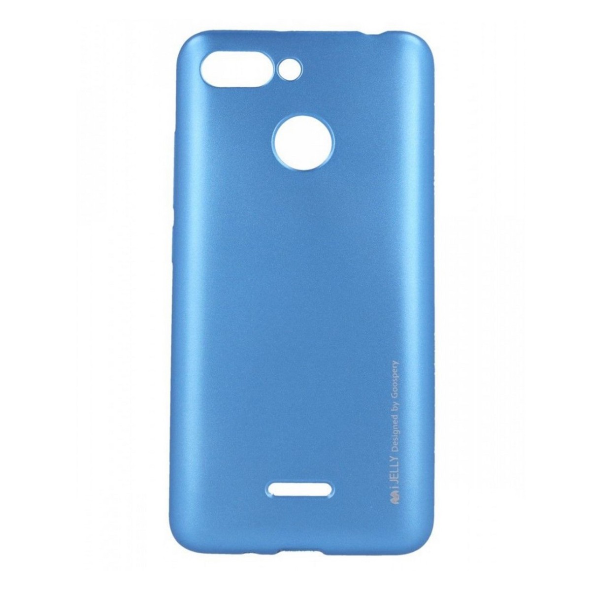 Funda Gel Tpu Mercury i-Jelly Metal para Xiaomi Redmi 6 color Azul