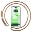 Funda Colgante Transparente para Huawei Honor 600 Lite 5G con Cordon Camel