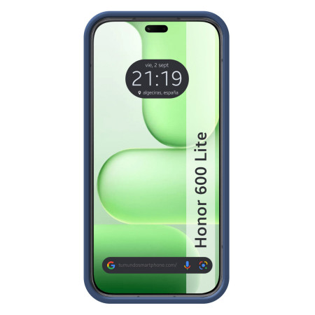 Funda Silicona Líquida Ultra Suave para Huawei Honor 600 Lite 5G color Azul