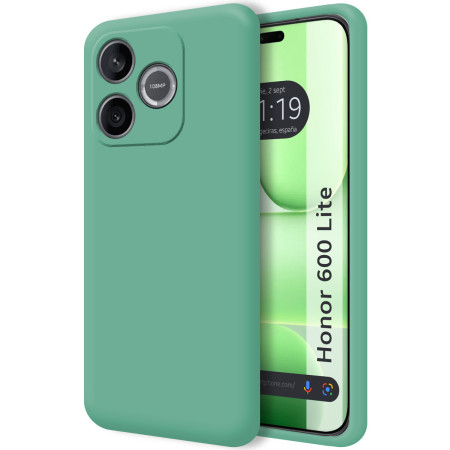 Funda Silicona Líquida Ultra Suave para Huawei Honor 600 Lite 5G color Verde