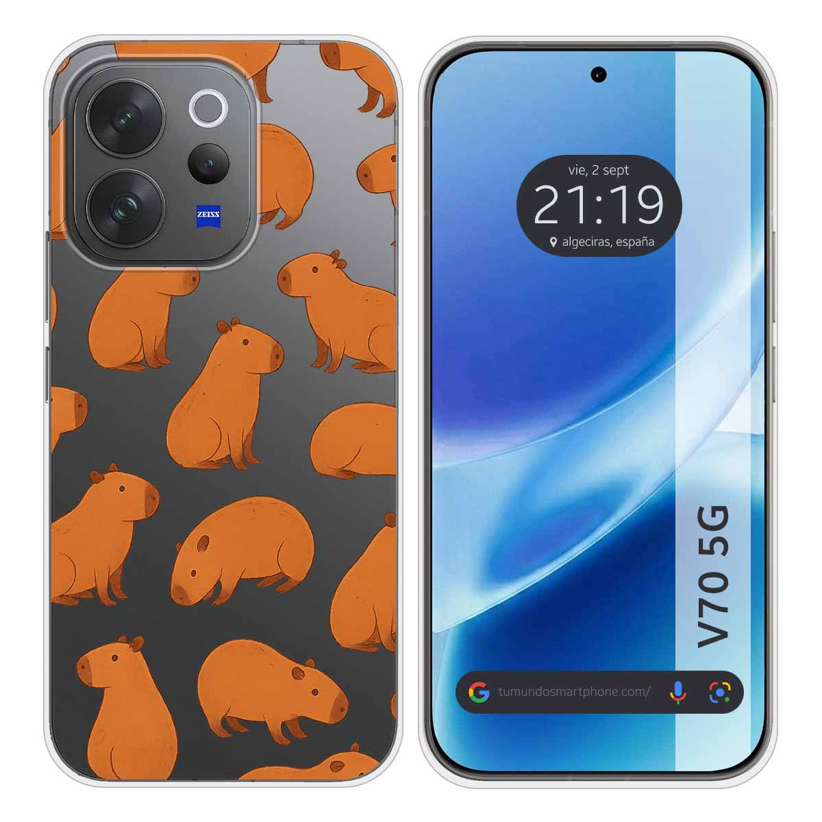 Funda Silicona Transparente para Vivo V70 5G...