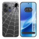 Funda Silicona Transparente para Vivo V70 5G diseño Araña Dibujos