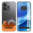 Funda Silicona Transparente para Vivo V70 5G diseño Bufalo Dibujos