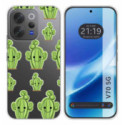 Funda Silicona Transparente para Vivo V70 5G diseño Cactus Dibujos