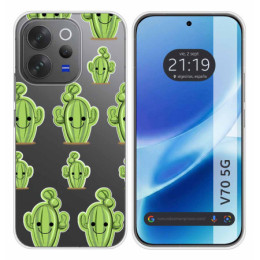 Funda Silicona Transparente para Vivo V70 5G diseño...
