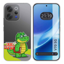 Funda Silicona Transparente para Vivo V70 5G diseño Coco...
