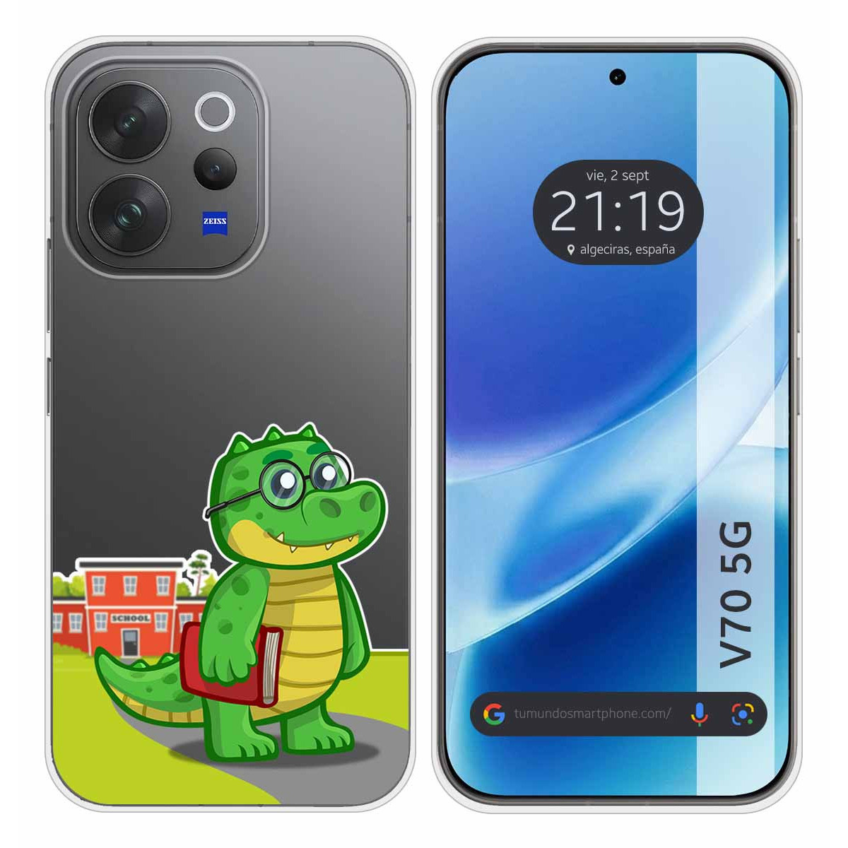 Funda Silicona Transparente para Vivo V70 5G...