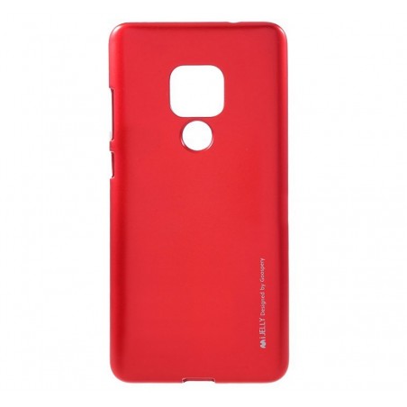 Funda Gel Tpu Mercury i-Jelly Metal para Huawei Mate 20 color Roja