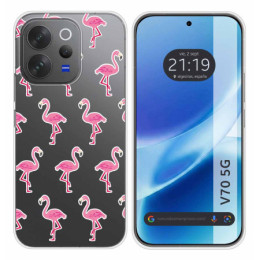 Funda Silicona Transparente para Vivo V70 5G diseño...