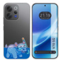 Funda Silicona Transparente para Vivo V70 5G diseño Hipo Dibujos