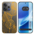Funda Silicona Transparente para Vivo V70 5G diseño Hojas Dibujos