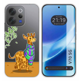 Funda Silicona Transparente para Vivo V70 5G diseño...