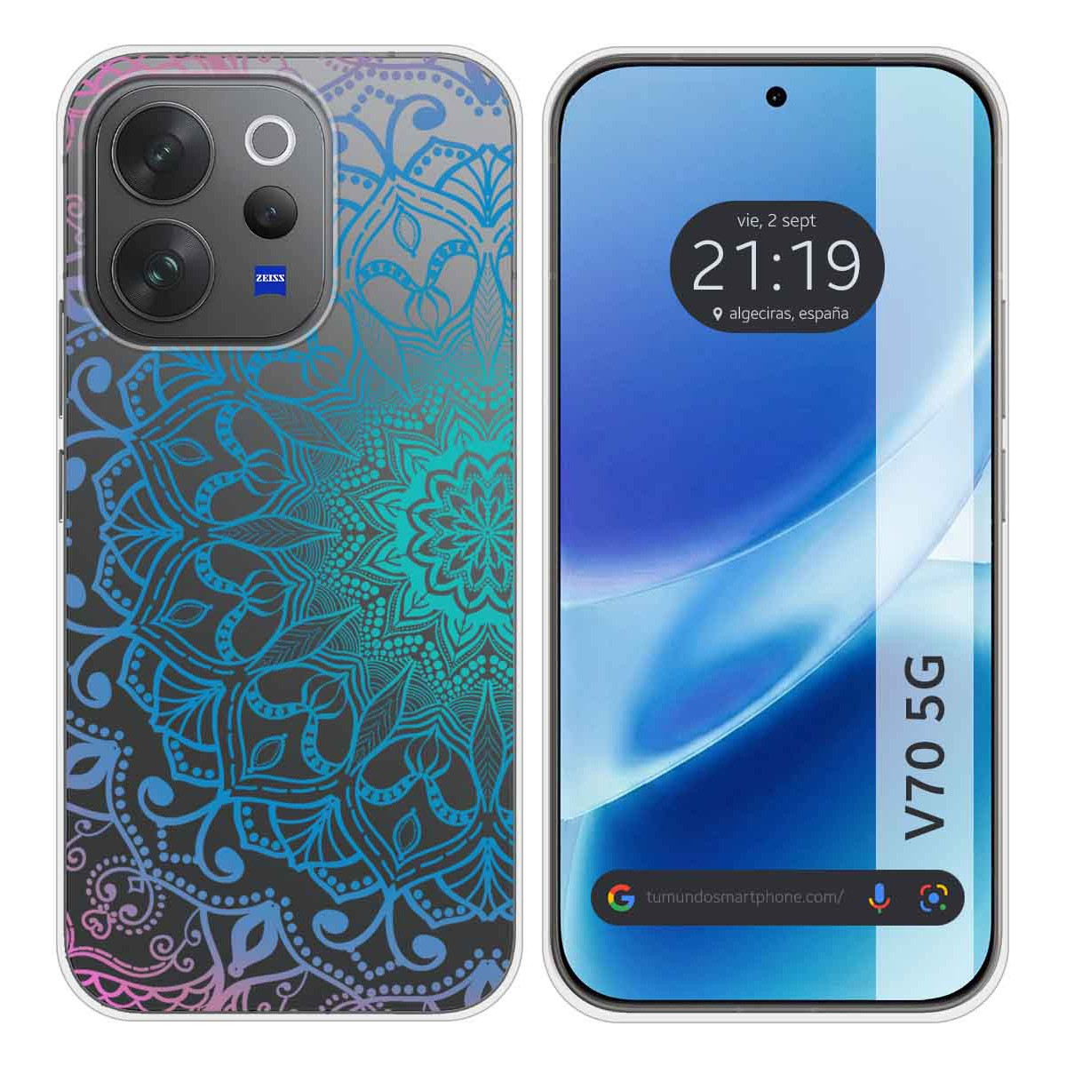Funda Silicona Transparente para Vivo V70 5G...