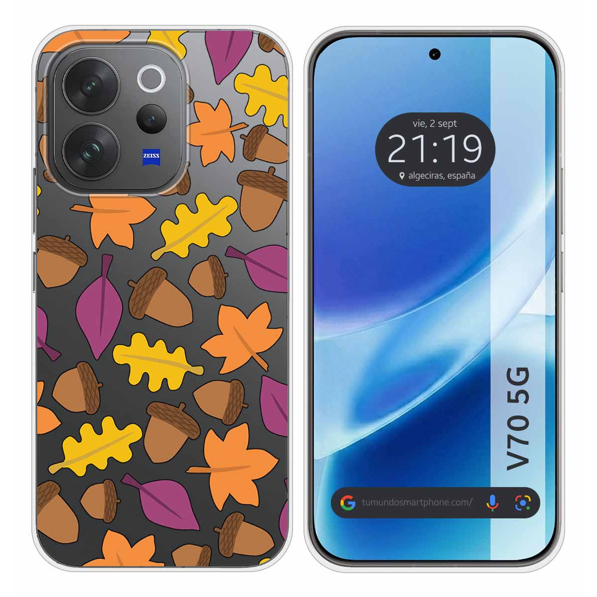 Funda Silicona Transparente para Vivo V70 5G...