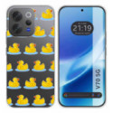 Funda Silicona Transparente para Vivo V70 5G diseño Pato Dibujos