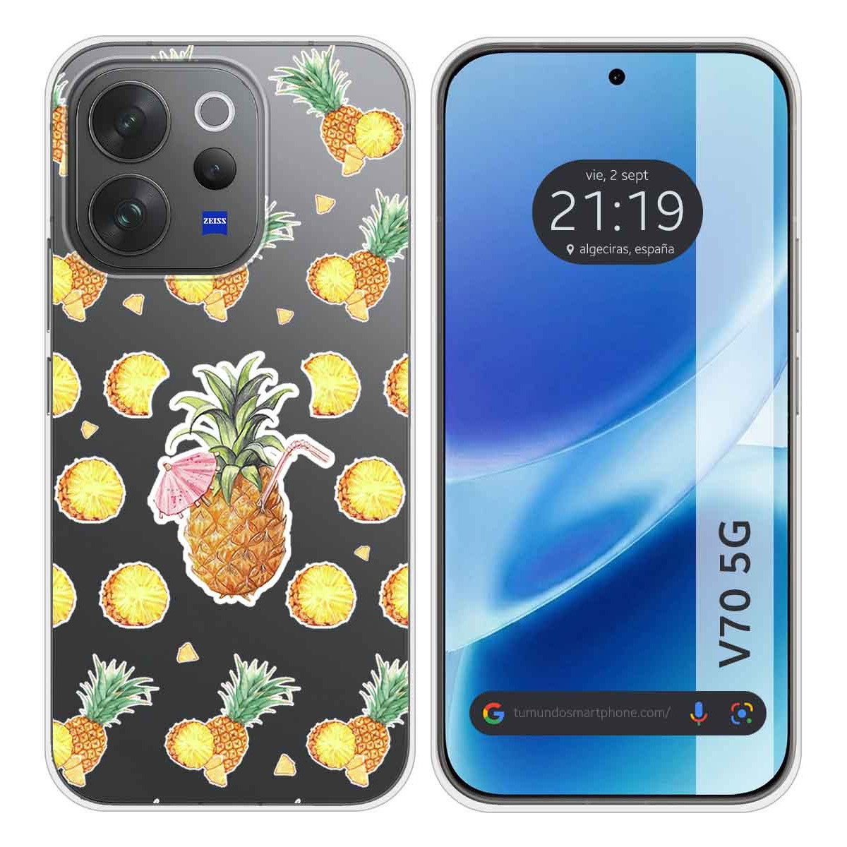 Funda Silicona Transparente para Vivo V70 5G...