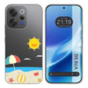 Funda Silicona Transparente para Vivo V70 5G diseño Playa Dibujos