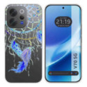 Funda Silicona Transparente para Vivo V70 5G diseño Plumas Dibujos
