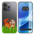 Funda Silicona Transparente para Vivo V70 5G diseño Tigre Dibujos
