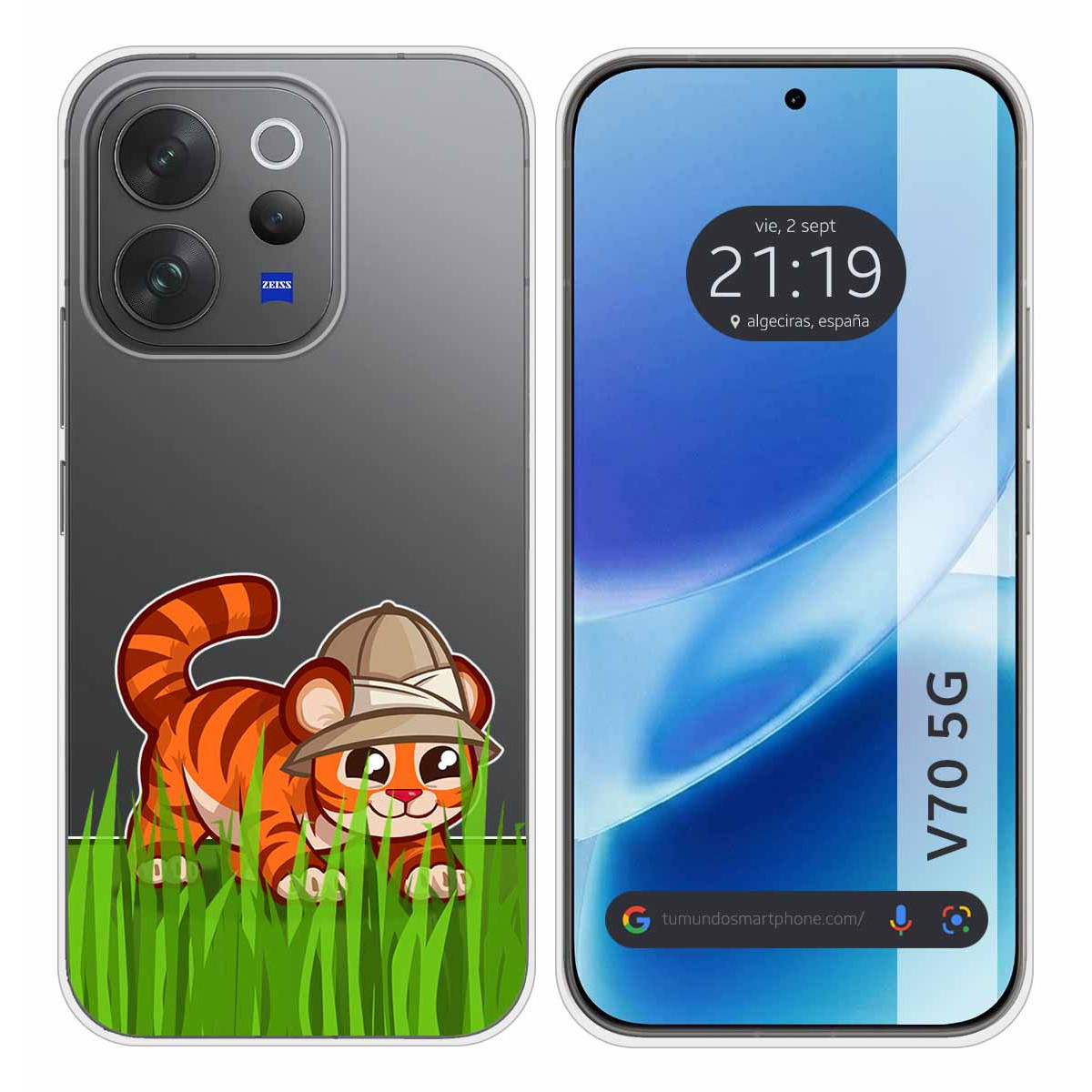 Funda Silicona Transparente para Vivo V70 5G...