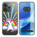 Funda Silicona Transparente para Vivo V70 5G diseño Unicornio Dibujos
