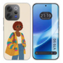 Funda Silicona para Vivo V70 5G diseño Mujer 05 Dibujos