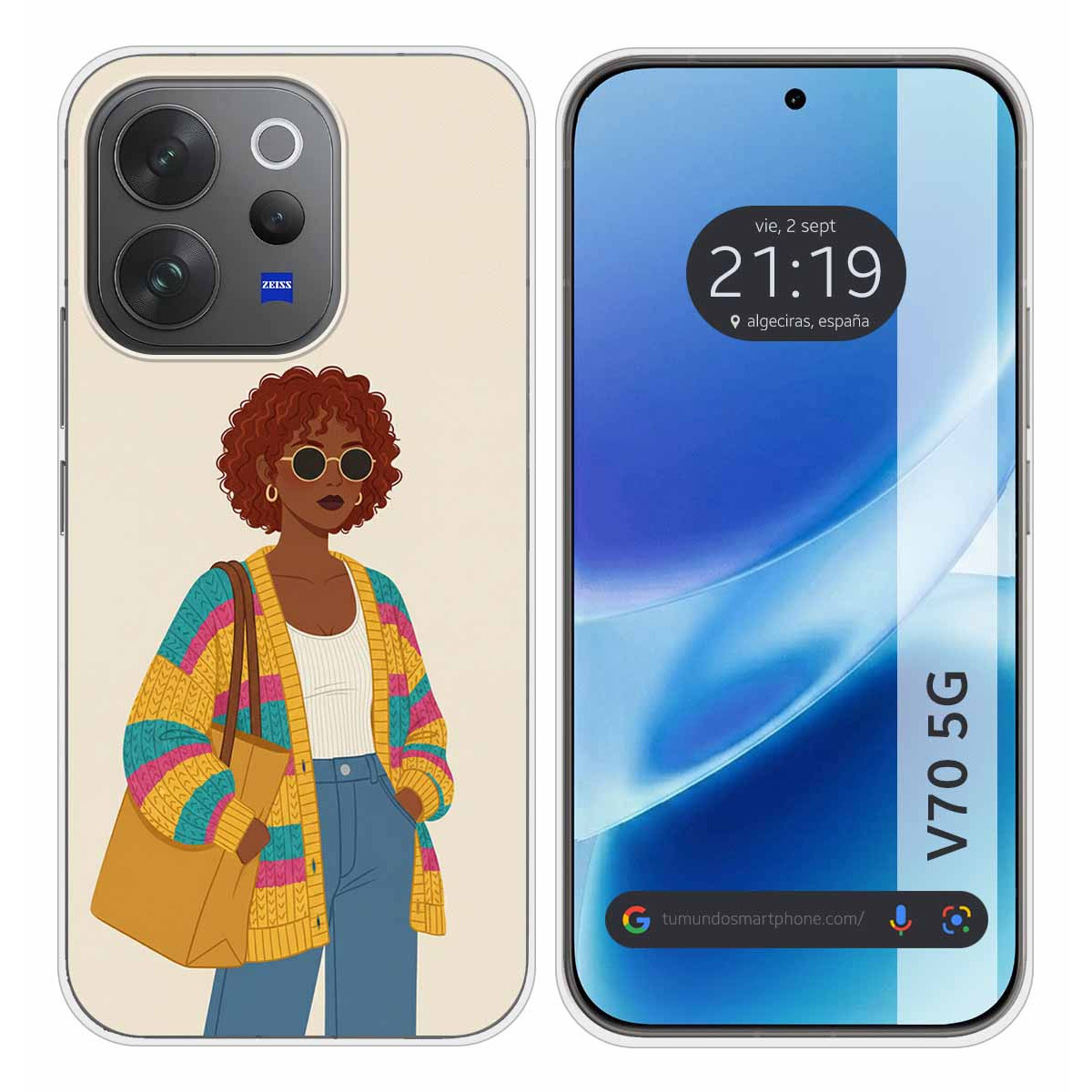 Funda Silicona para Vivo V70 5G diseño Mujer 05...