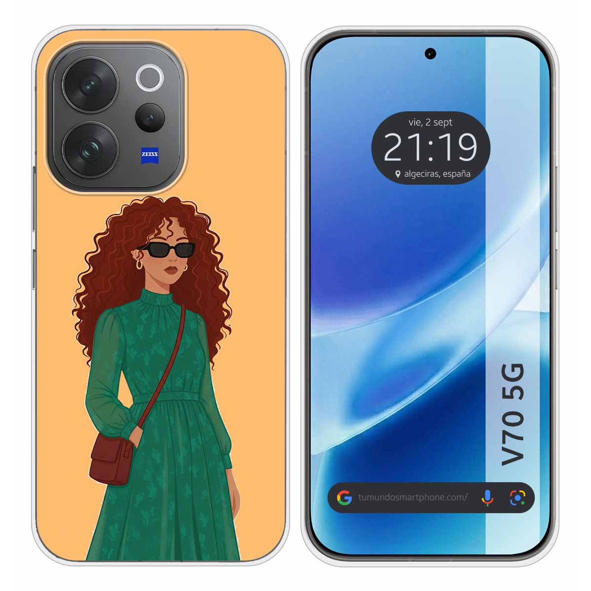 Funda Silicona para Vivo V70 5G diseño Mujer 06...