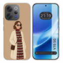 Funda Silicona para Vivo V70 5G diseño Mujer 09 Dibujos