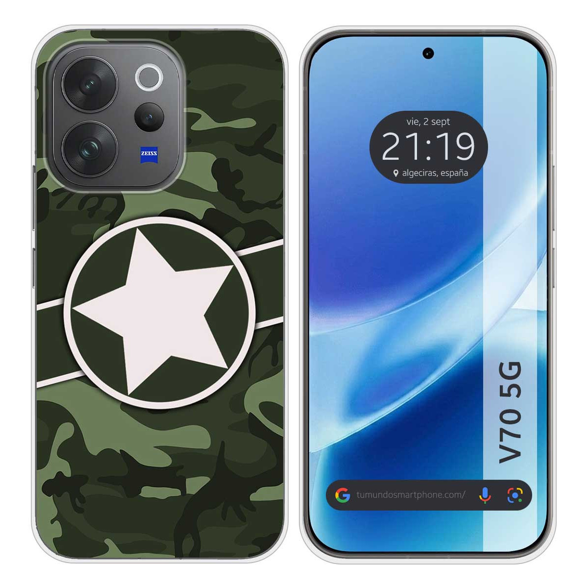 Funda Silicona para Vivo V70 5G diseño...