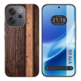 Funda Silicona para Vivo V70 5G diseño Madera 05 Dibujos