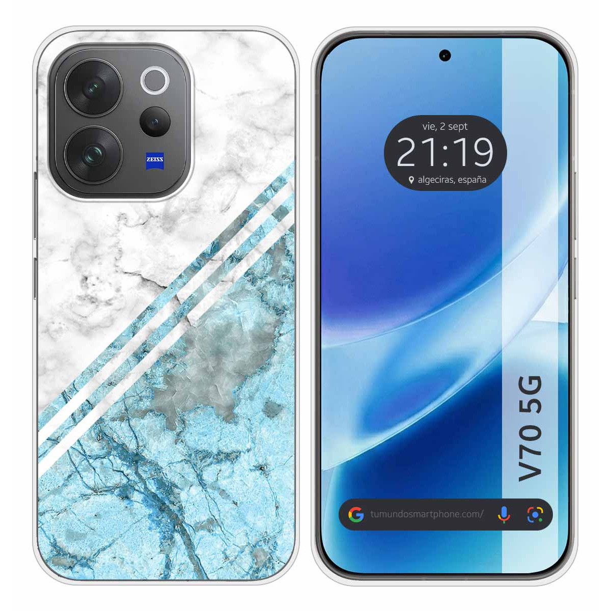 Funda Silicona para Vivo V70 5G diseño Mármol...