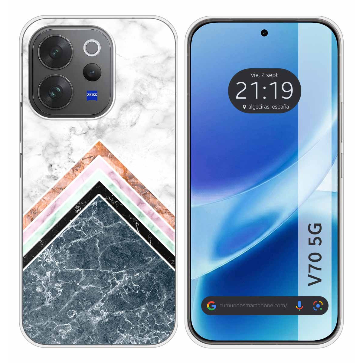 Funda Silicona para Vivo V70 5G diseño Mármol...