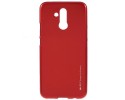 Funda Gel Tpu Mercury i-Jelly Metal para Huawei Mate 20 Lite color Roja